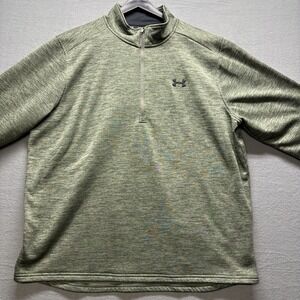 Under Armour Coldgear 1/4 Zip Pullover Loose 2XL Green‎